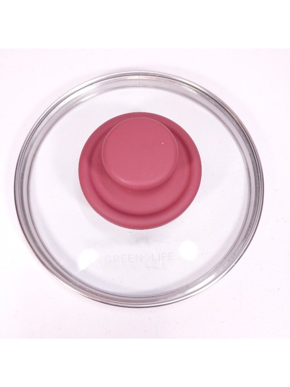 Green Life Replacement Glass LID ONLY for Pot 5-3/4" Inner Rim Red Knob Handle